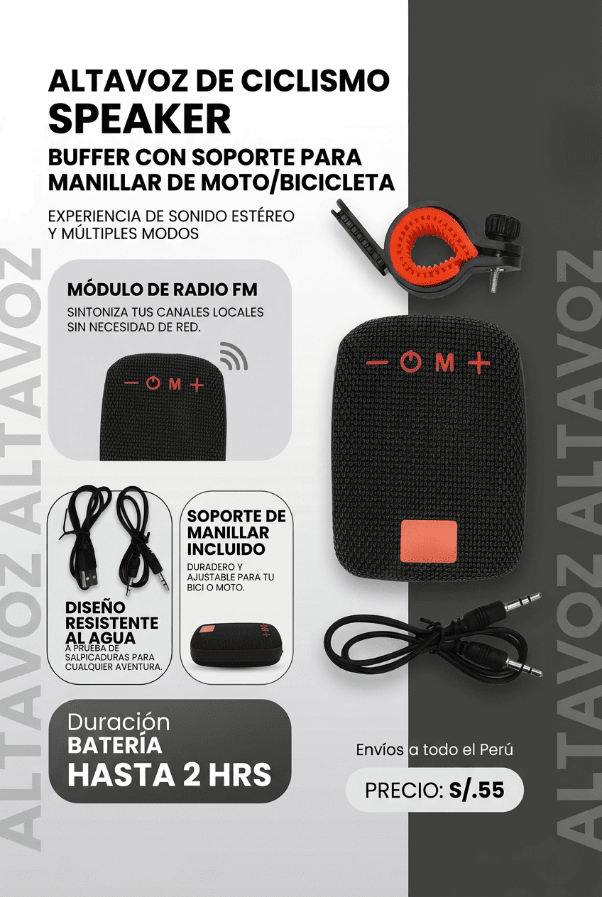 ALTAVOZ PARA CICLISMO