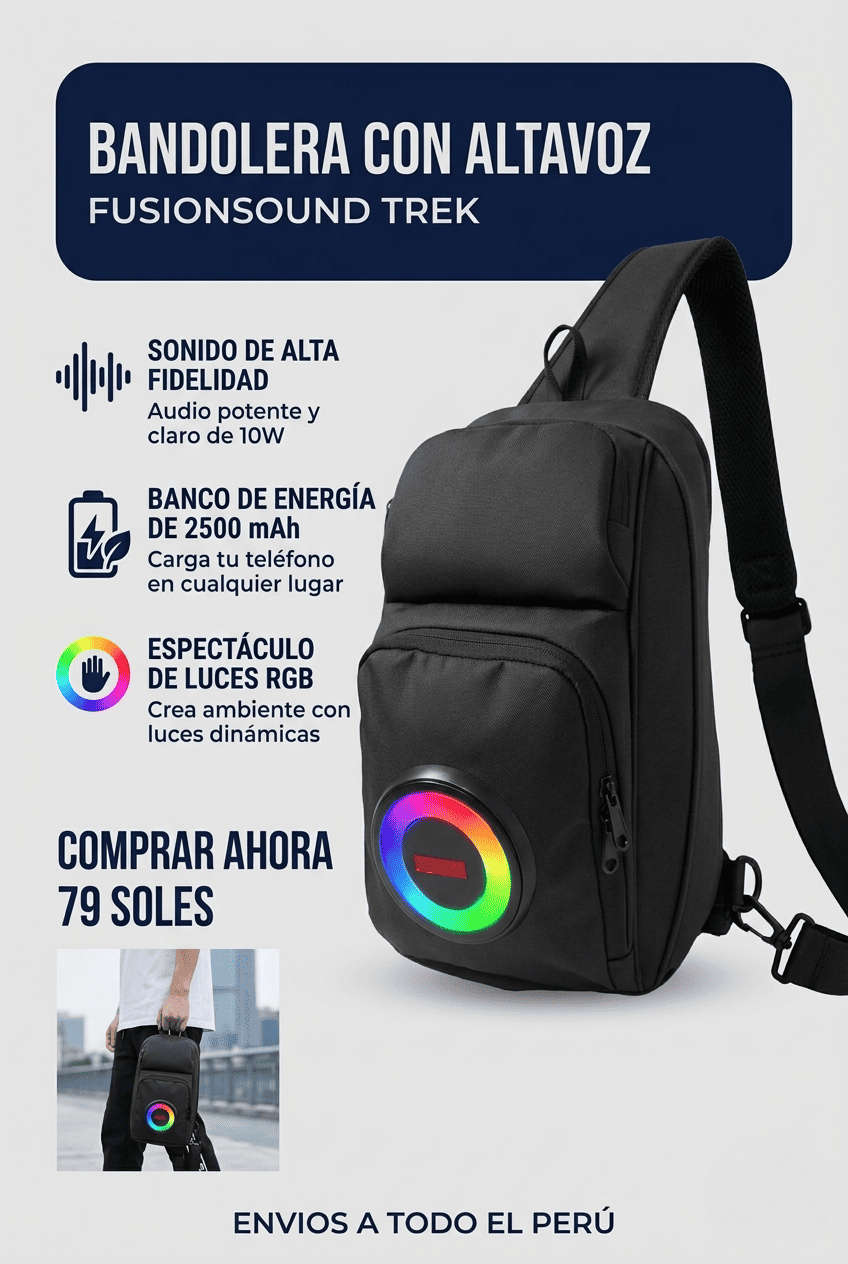 BANDOLERA CON ALTAVOZ