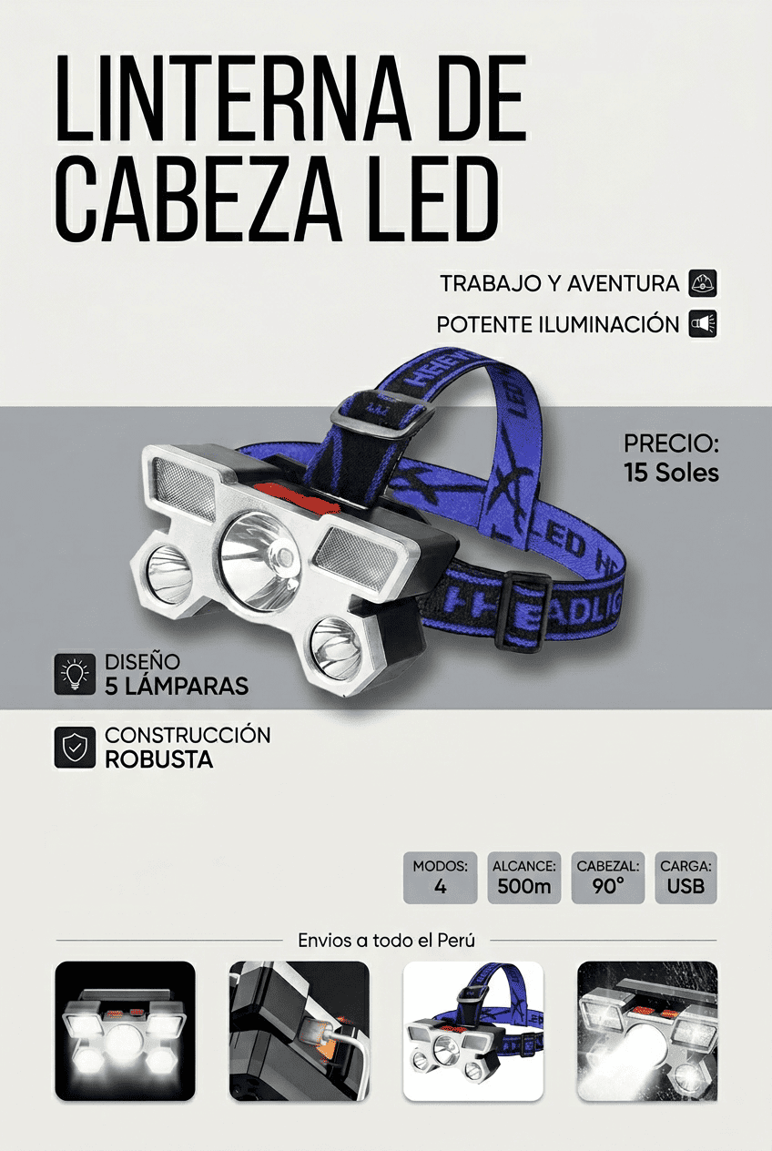 LINTERNA DE CABEZA