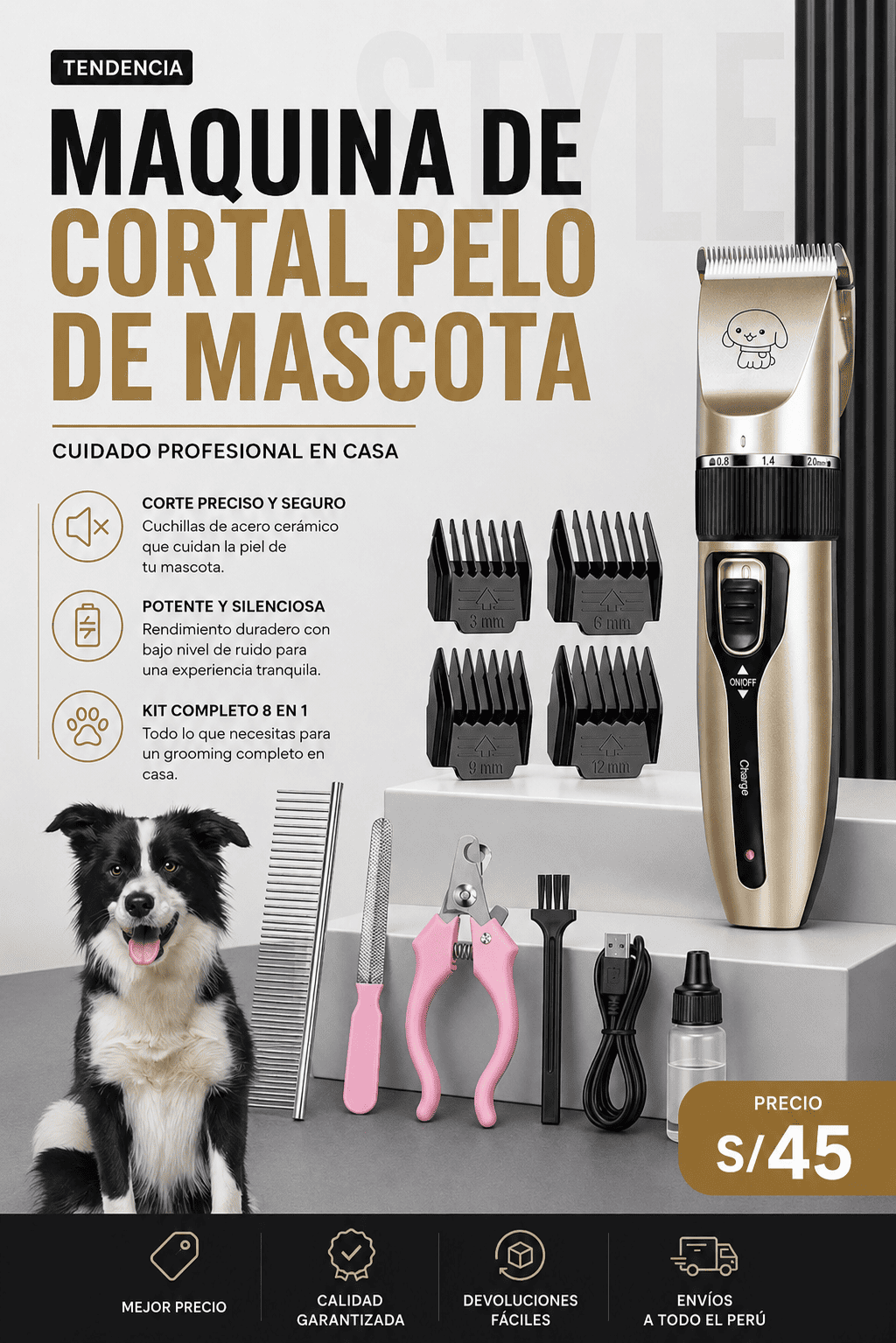 SET DE CUIDADO PARA MASCOTAS