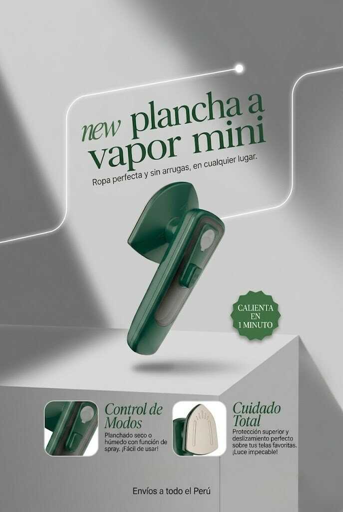 MINI PLANCHA A VAPOR