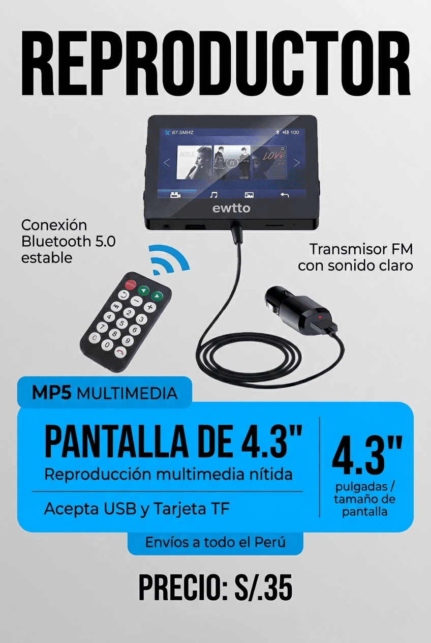 REPRODUCTOR MP5_PARA CIGARRERA
