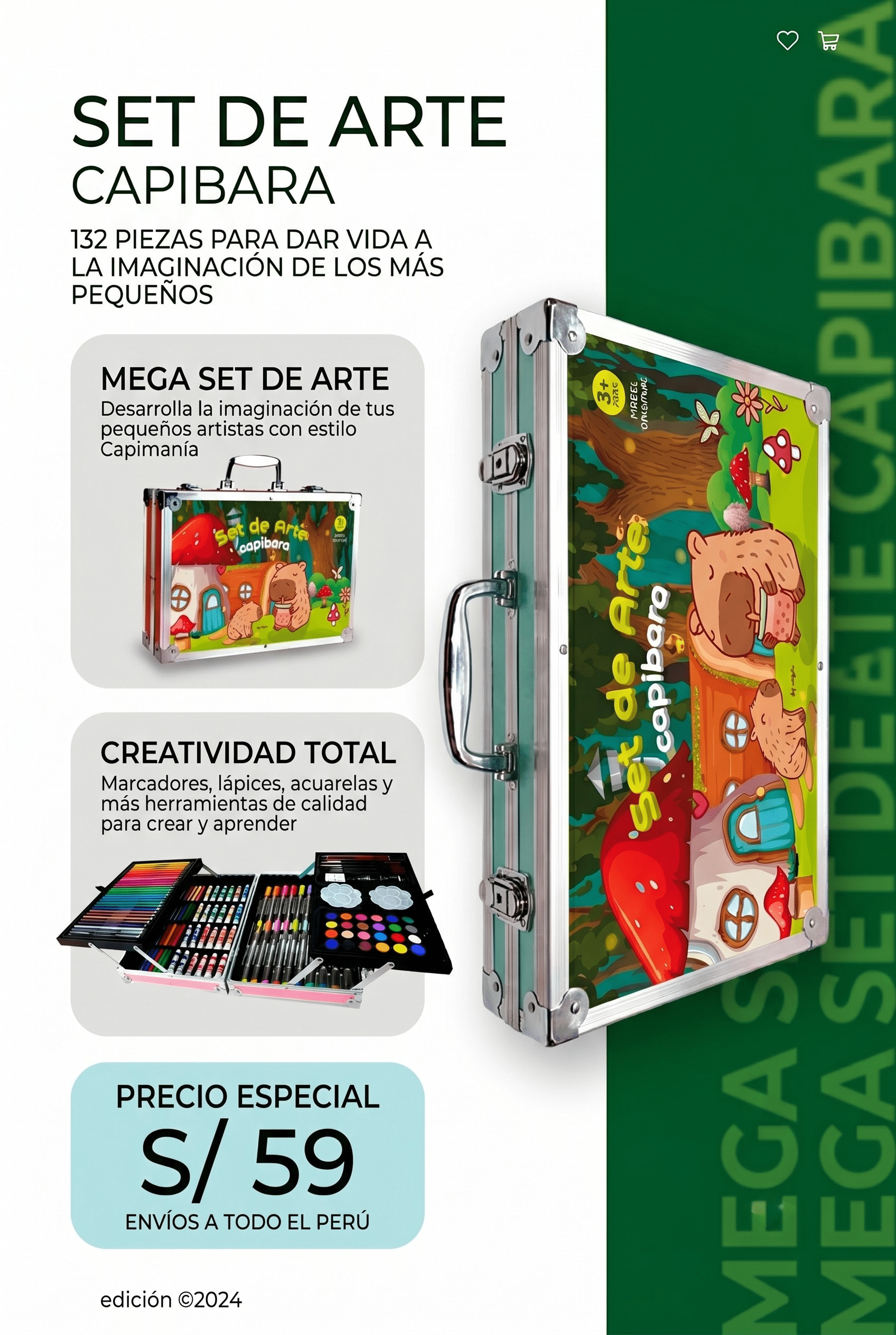 SET DE ARTE CAPIBARA