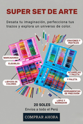 SUPER MEGA SET DE ARTE (150 piezas)