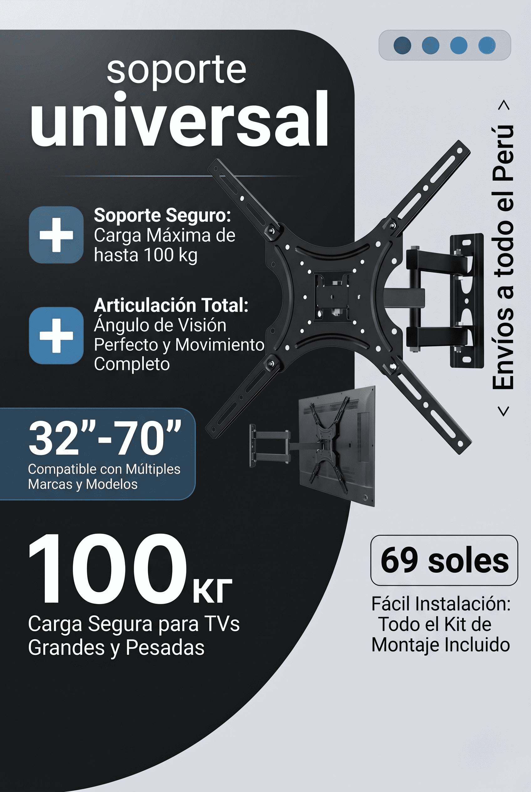 SOPORTE UNIVERSAL DE TV