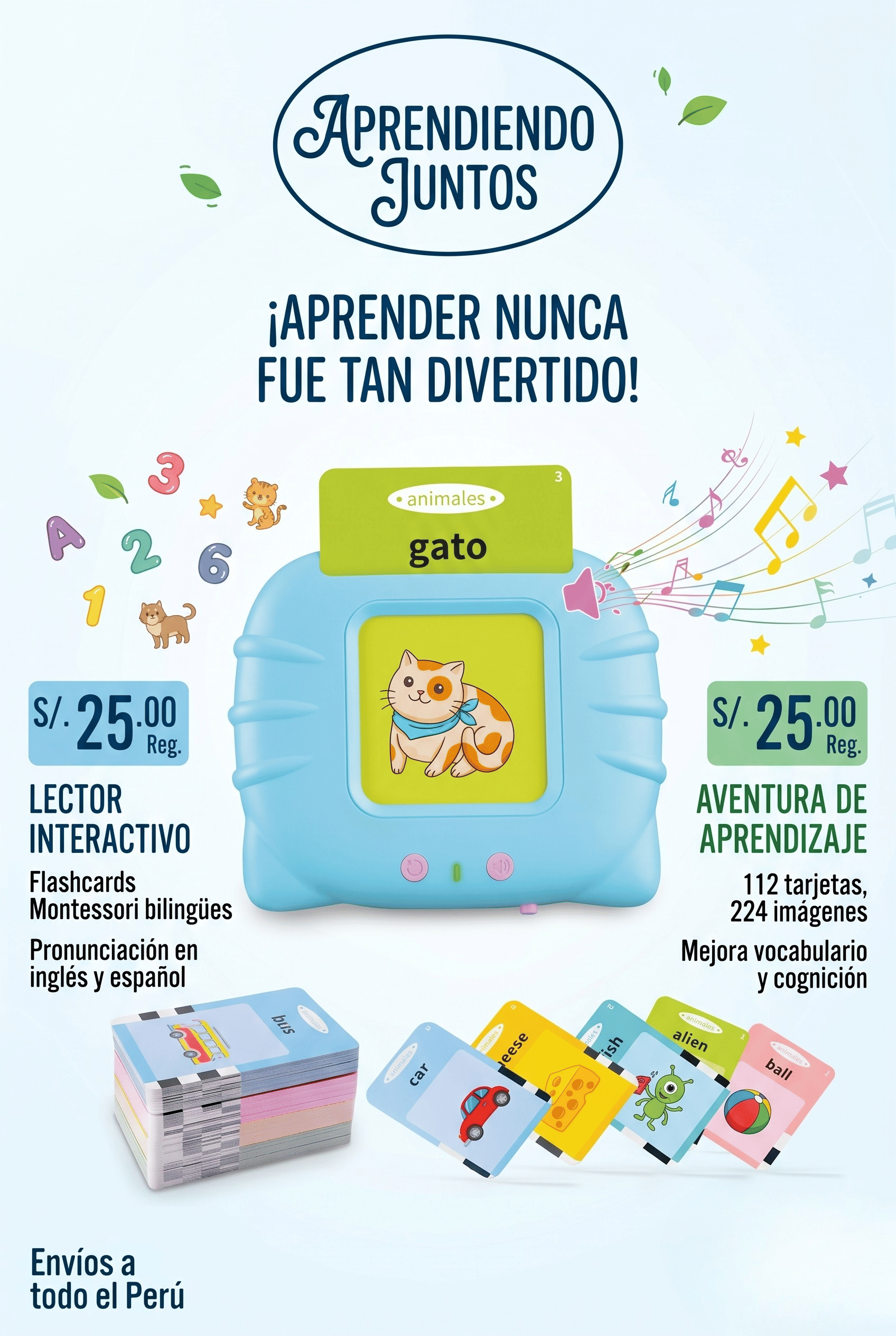 TARJETAS PARLANTES EDUCATIVAS(early education device)