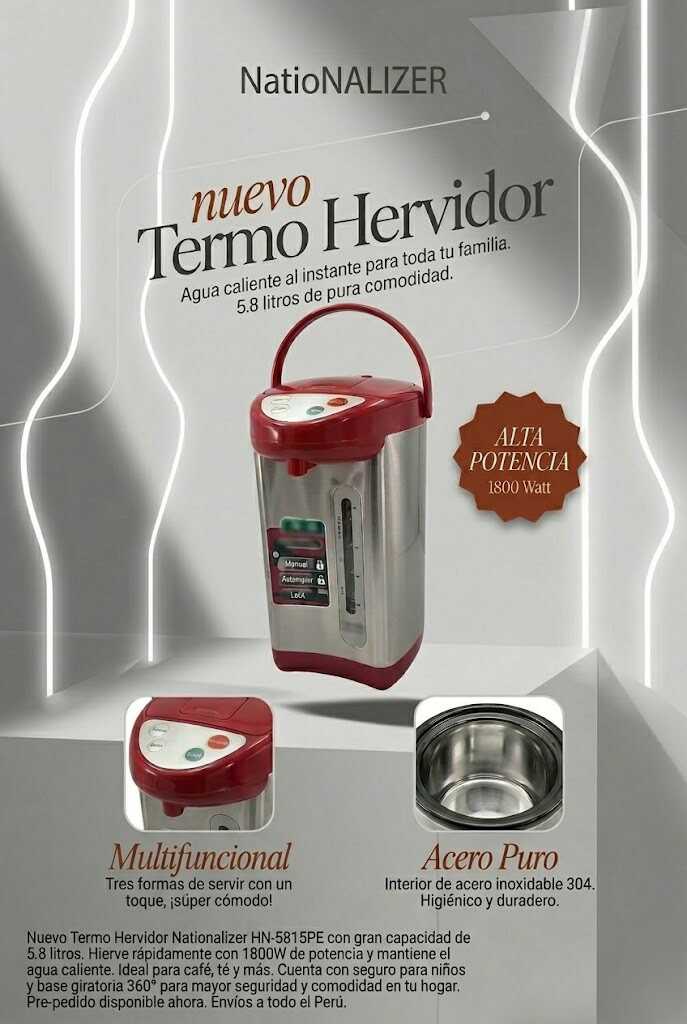 TERMO HERVIDOR